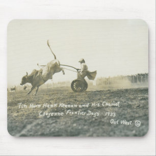 Tin Horn Hank Keenan und sein Streitwagen. Mousepad