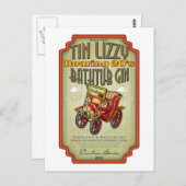 Tin Lizzy Bathtub Gin Postkarte (Vorne/Hinten)