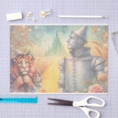 Tin Man and Cofeils Lion Wizard von Oz Decoupage Seidenpapier (Handwerk)