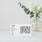 Tin Man Business Card Visitenkarte (Stehend Vorderseite)