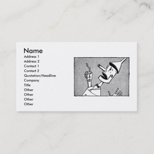 Tin Man Business Card Visitenkarte (Vorderseite)