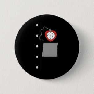 Tin Man Costume Halloween Zauberkünstler Oz Tinman Button