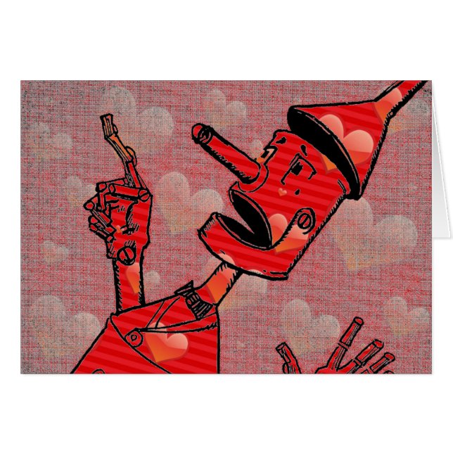 Tin Man Greeting Card (Vorderseite (Horizontal))