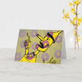 Tin Man Greeting Card Karte (Gelbe Blume)