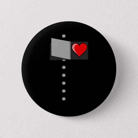 Tin Man Heart Halloween Zauberer Oz Tin Man Costu Button (Vorderseite)