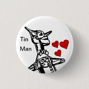 Tin Man Knopf Liebe dem großen Zauberer von Oz Button