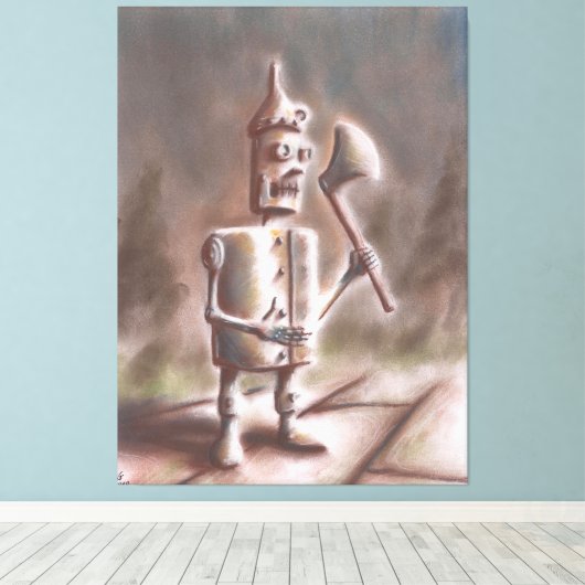 Tin Man Leinwanddruck (Insitu (Holzboden))