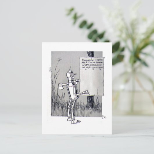 Tin Man Postkarte (Stehend Vorderseite)