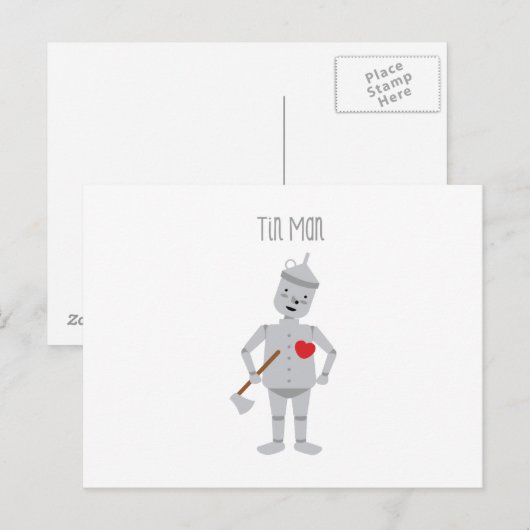 Tin Man Postkarte (Vorne/Hinten)
