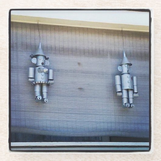 Tin Man & Tin Woman Glasuntersetzer (Vorderseite)