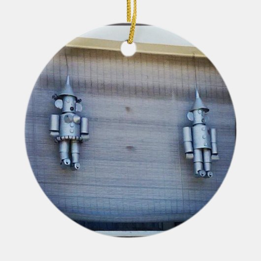 Tin Man & Tin Woman Keramik Ornament (Vorne)