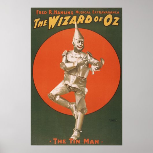 Tin Man Wizard OZ Musical VAUDEVILLE Poster (Vorne)