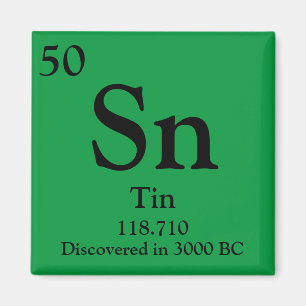 Tin Periodic Table Magnet