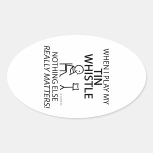 Tin pfeift nichts anderes ovaler aufkleber