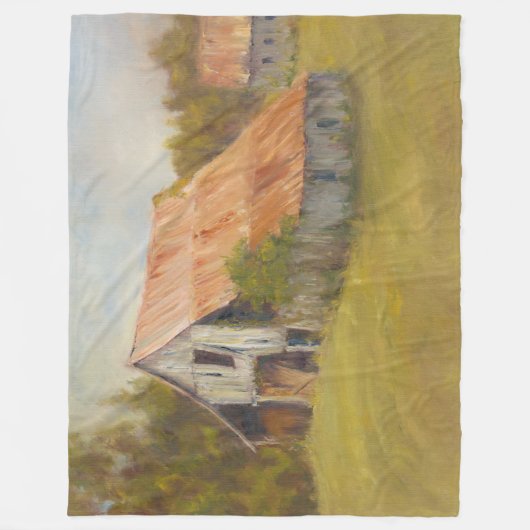 Tin Roof Barn Fleecedecke (Vorderseite)