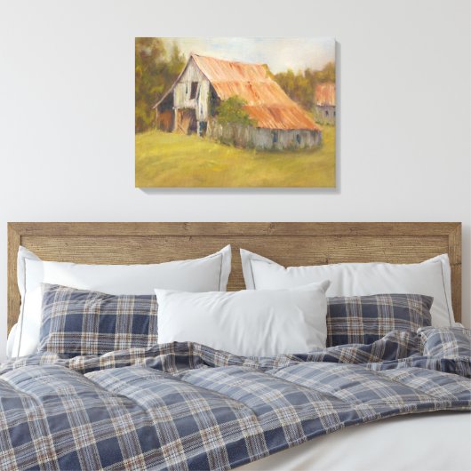 Tin Roof Barn Leinwanddruck (Insitu (Schlafzimmer))