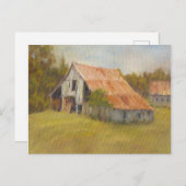 Tin Roof Barn Postkarte (Vorne/Hinten)