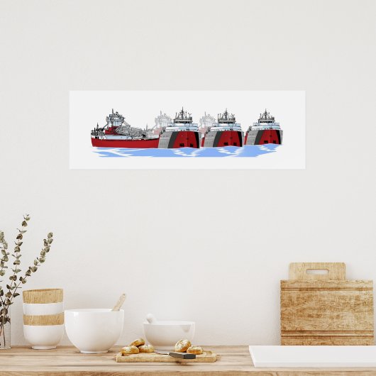 Tin Stacker AAA Trio Poster (Küche)