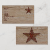 Tin Star Business Card Visitenkarte (Vorne/Hinten)