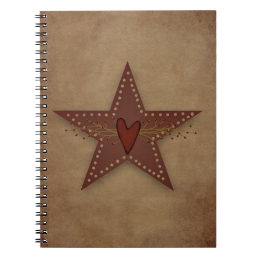 Tin Star Notebook Notizblock (Vorderseite)