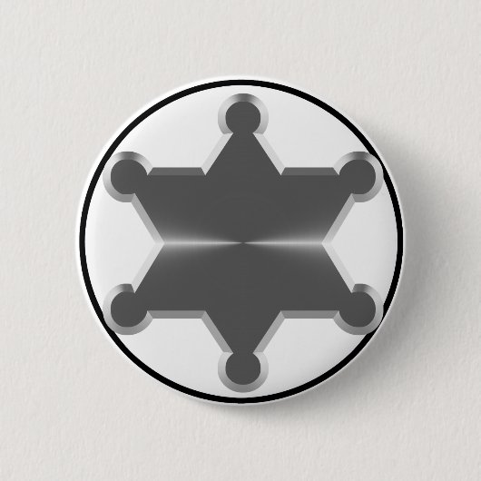 Tin Star Sheriff Button (Vorderseite)