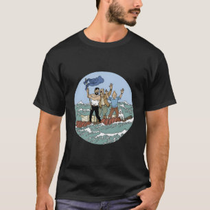 Tin-Tin-Sea-Abenteuer mit Captain Haddock T-Shirt