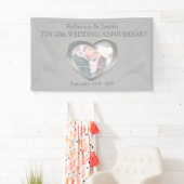 Tin Wedding-Jubiläumsherz-Foto Banner (Insitu)