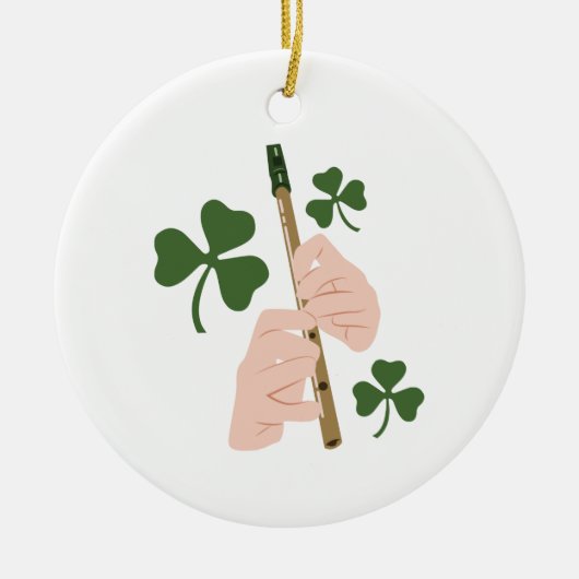 Tin Whistle Keramik Ornament (Vorne)