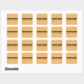 Tin Whistleaholic Life Square Sticker (Blatt)