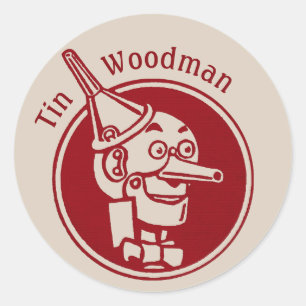 Tin Woodman (Tin Man) Gesicht CC0897 Wunderbarer Z Runder Aufkleber