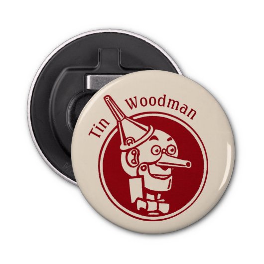 Tin Woodman (Tin Man) Gesicht CC0899 Wunderbarer Z Flaschenöffner (Vorderseite)