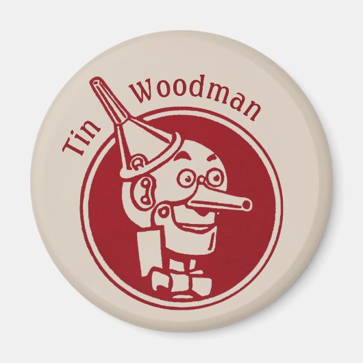 Tin Woodman (Tin Man) Gesicht CC0902 Wunderbarer Z Magnet (Vorne)