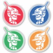 Tin Woodman (Tin Man) Gesicht CC1095 Wunderbarer Z Aufkleber (Vorderseite)