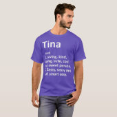 TINA Definition Personalisiert Name Funny Birthday T-Shirt (Vorne ganz)