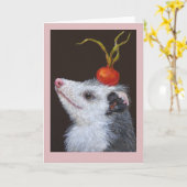 Tina der opossum-Karte Karte (Gelbe Blume)