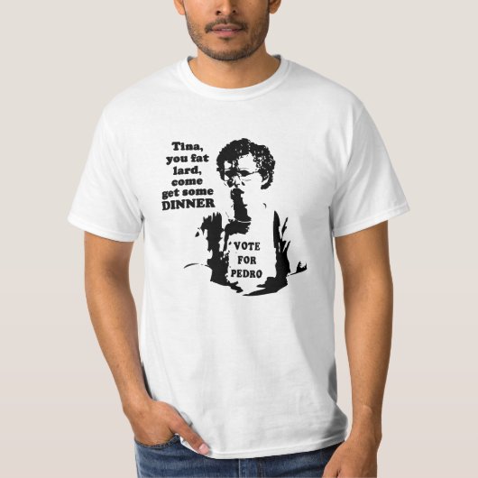 Tina, du dicke Latex, komm und hol dir ein Abendes T-Shirt (Vorderseite)