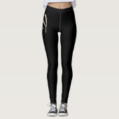 Tina white gold Handwriting Hose Leggings (Vorderseite)