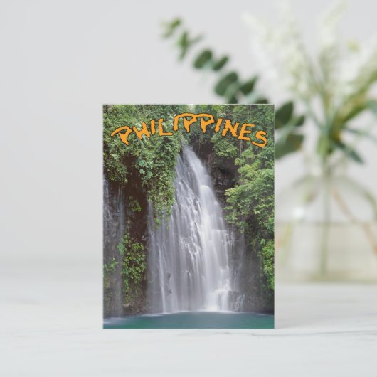 Tinago Falls Philippines Postkarte (Stehend Vorderseite)