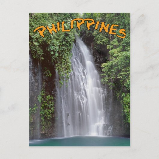 Tinago Falls Philippines Postkarte (Vorderseite)