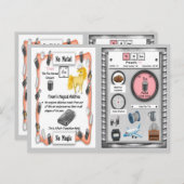 Tinam - Tin Horn Unicorn Game Card Postkarte (Vorne/Hinten)