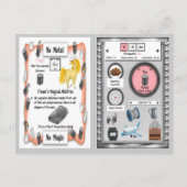 Tinam - Tin Horn Unicorn Game Card Postkarte (Vorderseite)