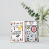 Tinam - Tin Horn Unicorn Game Card Postkarte (Stehend Vorderseite)