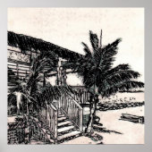 Tina's Beach Shack, Long Island, Bahamas Poster (Vorne)