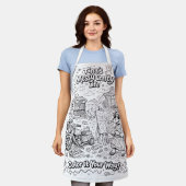 Tina's Messy Crafty Life -Apron, M-  #PCF Schürze (Getragen)