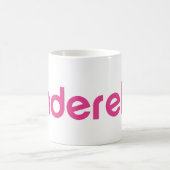 Tinderella, großer Text Kaffeetasse (Mittel)