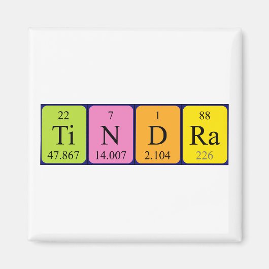 Tindra Periodenmagnet Magnet (Vorne)
