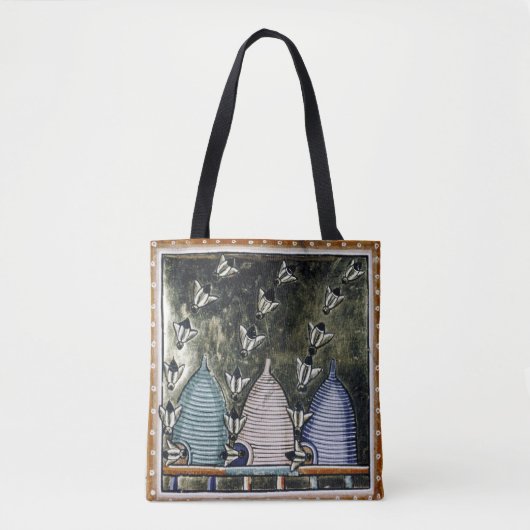 TINDR'S BEES All-Over-Print Schulter-Tasche Tasche (Vorderseite)