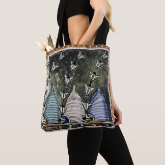 TINDR'S BEES All-Over-Print Schulter-Tasche Tasche