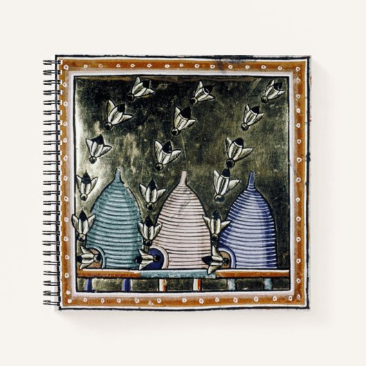 Tindr's Bees in Color Notebook Notizblock (Vorderseite)