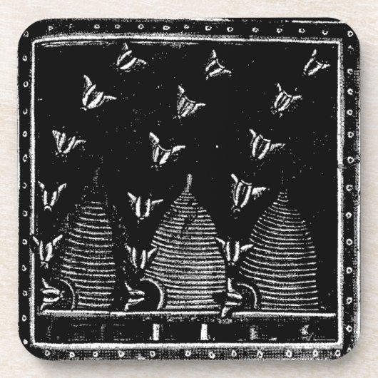 Tindr's Bees Untersetzer (Vorderseite)